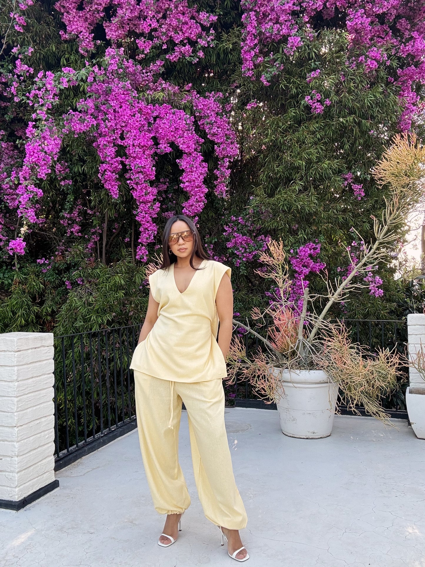 Butter Yellow Tunic Set