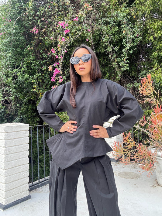 Elle - Set - sculptured long sleeve